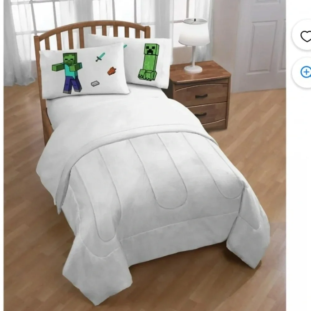 MineCraftft 2 glow in the dark he dark pillow cases